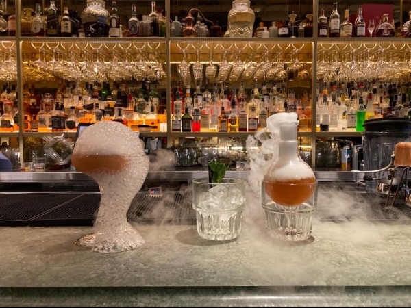 Photo   Finished drinks on bar